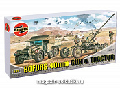 Сборная модель из пластика А Зенитная пушка BOFORS 40mm с тягачем (1/76) Airfix - фото