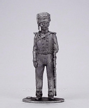 Миниатюра из олова 343 РТ Обер-офицер эскадрона Скаржинского, 1812-14 гг., 54 мм, Ратник - фото