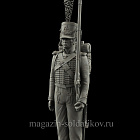 Сборная миниатюра из смолы Рядовой морского батальона, Франция 1812 г. 75 мм, HIMINI (HI-75-036) (HI-75-036)