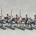 Солдатики из пластика Гвардейские казаки 1812 (пики) - набор 7 шт.., Звезда (566-079) (566-079)