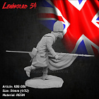 Сборная миниатюра из смолы Знаменосец - Британская Армия, 54 мм, Ленинград 54