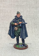 Боец Красной Армии в плащ-палатке, 54 мм, Студия Большой полк - фото