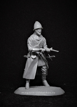 Сборная миниатюра из смолы Полусотенный, полки нового строя, XVII век, 54 мм, TRILOKA miniatures (TLK-54-010) (TLK-54-010)