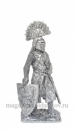 Миниатюра из олова 313. Герцог Генрих фон Бреслау, XIII в, 54 мм, EK Castings