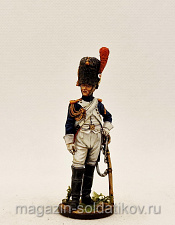 Миниатюра из олова Рядовой полка Конных гренадеров Императорской гвардии. Франция, Студия Большой полк - фото