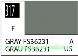 Краска художественная 10 мл. серая FS36231, матовая, Mr. Hobby (C317) (C317)