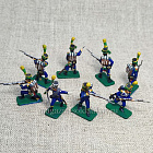 Солдатики из пластика в росписи Французские вольтижеры 1812 - набор 8 шт., Звезда (Q566-039) (Q566-039)