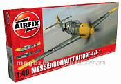 Сборная модель из пластика А Самолет MESSERSCHMITT Bf 109Е-4/Е-1 (1/48) Airfix - фото