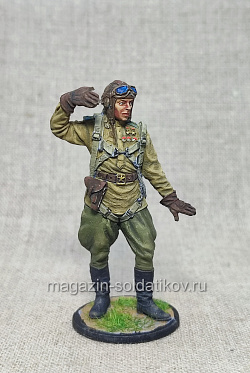 Командир эскадрильи 178-го гвард. авиац. полка капитан Кирилл Евстигнее, Красный фронт, 54 мм (КФ-002) (КФ-002)