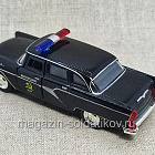 Масштабная модель в сборе и окраске Q540-0098 Модель автомобиля коллекционная Газ 13 Чайка (милиция) 1/43 Autotime