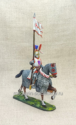 Миниатюра из олова Рыцарь ордена меченосцев XII-XIII в., 54 мм, Студия Большой полк (ИЛ2129.07.04.54) (ИЛ2129.07.04.54)