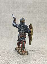 Миниатюра из олова Датский воин. Невская битва, 54 мм, Большой полк - фото