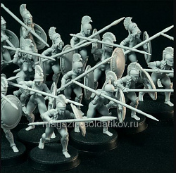 - Female Hoplite miniatures (Full Phalanx) (20 шт.), 28 mm, Brother Vinni`s (ag-38) (ag-38)