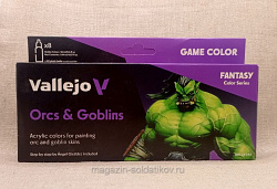 Набор Game Color ORCS & GOBLINS 8х18 мл., Vallejo (g72192) (g72192)