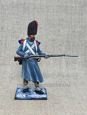 Карабинер легкой пехоты, Франция 1812 г., 54 мм, Студия Большой полк - фото