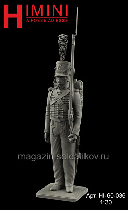 Сборная миниатюра из смолы Рядовой морского батальона. Франция 1812 г. 60 мм, HIMINI (HI-60-036) (HI-60-036)