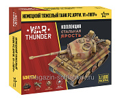 Сборная модель из пластика Немецкий танк «Тигр» WT 1/100 Звезда - фото