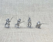 Сборная фигура из металла Рядовые Набор №1 (4 фигуры), 1877-1878 гг. 28 мм, Figures from Leon - фото