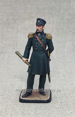 Миниатюра в росписи Адмирал Нахимов, 1855 г. 54 мм, Студия Большой полк (ИЛ2341.12.03.54) (ИЛ2341.12.03.54)