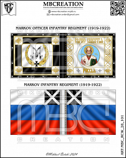 Знамена, 28 мм, Гражданская война в России (1917-1922) (MBC_RCW_28_101) (MBC_RCW_28_101)