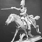 Сборная миниатюра из смолы Обер-офицер армейских кирасирских полков, Россия 1812-14, 54 мм, Chronos miniatures