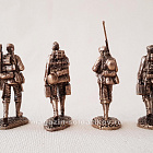 Фигурки из бронзы Солдаты группы «Центр», набор из 6 фигур, Магазин Солдатики