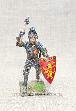 Миниатюра из олова Рыцарь с палицей, 54 мм, Студия Большой полк - фото