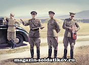 Сборные фигуры из пластика Советские генералы (1/35) ICM - фото