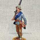 Миниатюра из олова Рядовой конфедератов, 54 мм (ИЛ1974.12.06.54) (ИЛ1974.12.06.54)