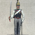 Миниатюра из олова Русский кирасир 1812 г., Малороссийский полк, 54 мм, Студия Большой полк (ИЛ2307.10.02.54) (ИЛ2307.10.02.54)
