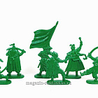 Солдатики из пластика Запорожские казаки (8 шт, зеленый) 52 мм, Солдатики ЛАД