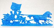 Солдатики из пластика Тачанка, 54 мм (цвет-синий, б/к), Воины и битвы - фото