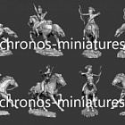 Сборная миниатюра из металла Миры Фэнтези: Амазонка, 54 мм, Chronos miniatures