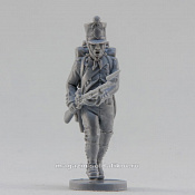 Сборная миниатюра из смолы Фузилёр в кивере, в атаке, Франция, 28 мм, Аванпост - фото