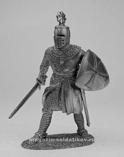Миниатюра из металла Тевтонский рыцарь, 54 мм, Солдатики Публия - фото
