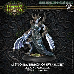 Сборная миниатюра из металла и смоллы PIP 73034 Legion of Everblight Warlock Absylonia BLI Warmachine