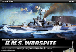 Сборная модель из пластика Корабль «Warspite», (1:350) Академия
