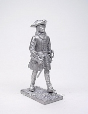Миниатюра из олова Шведский офицер. XVIII век, 54 мм, Магазин Солдатики - фото