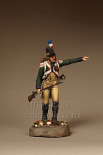 Сборная фигура из смолы SM 5412 Шассер Германского легиона.1793, 54 мм, SOGA miniatures - фото