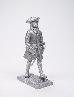 Миниатюра из олова Шведский офицер. XVIII век, 54 мм, Магазин Солдатики