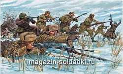 Солдатики из пластика ИТ Набор солдатиков «Советская пехота (зима 1943)» (1/72) Italeri