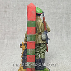 Младший сержант Пограничных войск НКВД с собакой, 54мм, Красный фронт, 54 мм (КФ-015) (КФ-015)