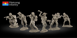Солдатики из пластика Бойцы Вьетконга, 1:32 Plastic Platoon (PP008) (PP008)