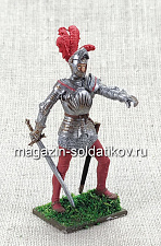 Немецкий рыцарь, XV в., 54 мм - фото