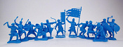 Солдатики из мягкого резиноподобного пластика Крестовые походы (12 шт), синий цвет, 1:32 , Солдатики Публия - фото