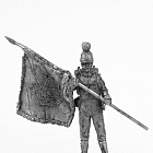 Миниатюра из олова 721 РТ Сержант знаменосец 1 пехотного полка Вюртемберга 1812 год, 54 мм, Ратник