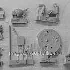 Сборная миниатюра из смолы Трубач драгунских полков, Британия 1812-15 гг., 54 мм, Chronos miniatures