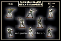 Солдатики из пластика German Paratroopers Winter Uniform WWII (1/72) Mars