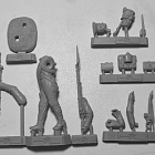 Сборная миниатюра из металла Русский мушкетер (или егерь) армейской пехоты на марше, 1812, 54 мм, Chronos miniatures