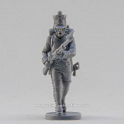 Сборная миниатюра из смолы Сержант фузилёрной роты, в атаке, Франция, 28 мм, Аванпост - фото